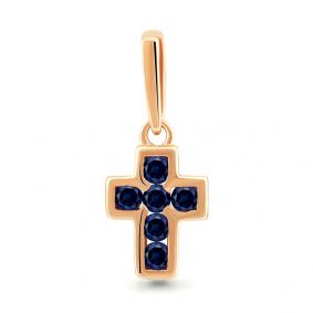Золотая подвеска AQUAMARINE 920278кс с сапфиром 920278кс фото