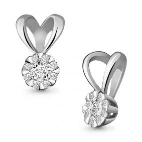 Подвеска из белого золота AQUAMARINE 920305 с бриллиантом 920305 фото