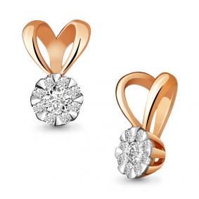Золотая подвеска AQUAMARINE 920305к с бриллиантом 920305к фото