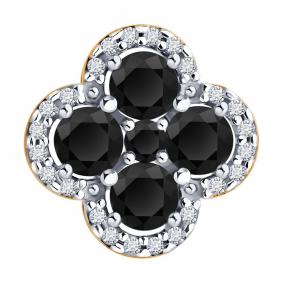 Серебряная подвеска SOKOLOV 92030817 с фианитом и шпинелью 92030817 фото