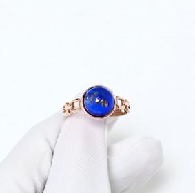 Кольцо из золочёного серебра Дарвин 920402019ba-с с янтарём 920402019ba-с фото