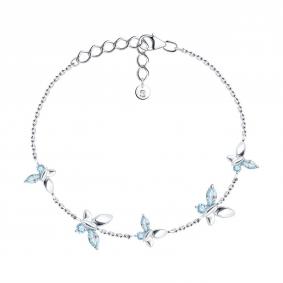 Серебряный браслет SOKOLOV 92050167-91 с топазом 92050167-91 фото