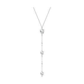 Серебряное колье SOKOLOV 92070121 с фианитом и горным хрусталём 92070121 фото