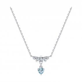 Серебряное колье SOKOLOV 92070146 с топазом и фианитом 92070146 фото
