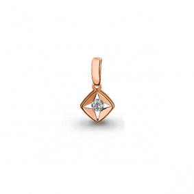 Золотая подвеска AQUAMARINE 920793к с бриллиантом 920793к фото