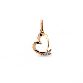 Золотая подвеска AQUAMARINE 920801к с бриллиантом 920801к фото