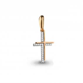 Золотая подвеска AQUAMARINE 920806к с бриллиантом 920806к фото