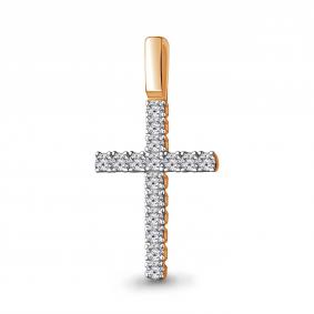 Золотая подвеска AQUAMARINE 920962к с бриллиантом 920962к фото