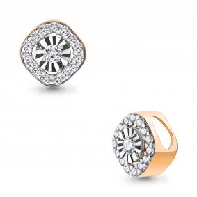 Золотая подвеска AQUAMARINE 920988к с бриллиантом 920988к фото