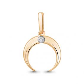 Золотая подвеска AQUAMARINE 920991к с бриллиантом 920991к фото