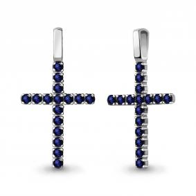 Подвеска из белого золота AQUAMARINE 920995с с сапфиром 920995с фото