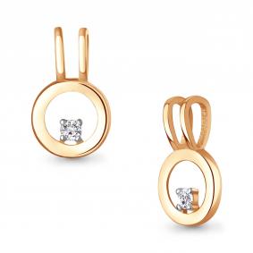 Золотая подвеска AQUAMARINE 921025к с бриллиантом 921025к фото