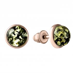 Серьги из золочёного серебра Дарвин 922012337ea-з с янтарём 922012337ea-з фото