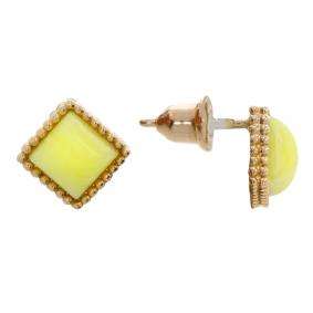 Серьги из золочёного серебра Дарвин 922032037ca-ж с янтарём 922032037ca-ж фото