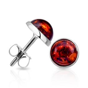 Серебряные серьги Дарвин 922041337ea с янтарём 922041337ea фото