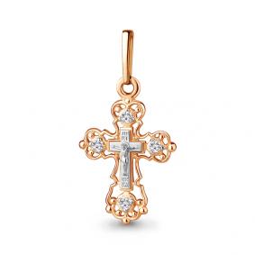 Золотая подвеска AQUAMARINE 922236к с бриллиантом 922236к фото