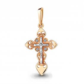 Золотая подвеска AQUAMARINE 922237к с бриллиантом 922237к фото