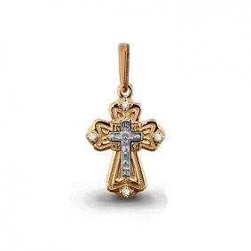 Золотая подвеска AQUAMARINE 922346к с бриллиантом 922346к фото