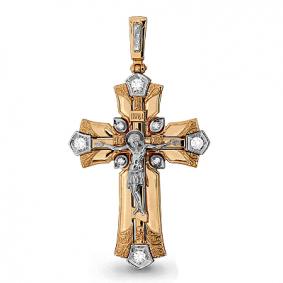 Золотая подвеска AQUAMARINE 922617к с бриллиантом 922617к фото