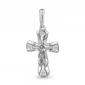 Подвеска из белого золота AQUAMARINE 922652 с бриллиантом 922652 фото