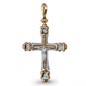 Золотая подвеска AQUAMARINE 922734к с бриллиантом 922734к фото