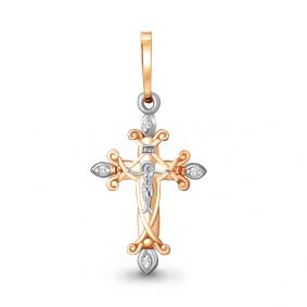 Золотая подвеска AQUAMARINE 922758к с бриллиантом 922758к фото