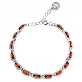 Серебряный браслет Дарвин 926041005aa-к с янтарём 926041005aa-к фото