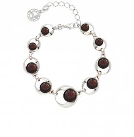 Серебряный браслет Дарвин 926047021ab-к с янтарём 926047021ab-к фото