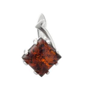 Серебряная подвеска Дарвин 928041811aa-к с янтарём 928041811aa-к фото