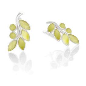 Серебряные серьги Дарвин 929031018aa-б с янтарём 929031018aa-б фото