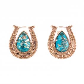 Серьги из золочёного серебра Дарвин 929702850aa-з с янтарём 929702850aa-з фото