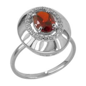 Серебряное кольцо Золотые узоры 93-01-0011-09 с фианитом и кристаллом Swarovski 93-01-0011-09 фото