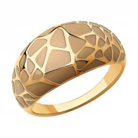 Кольцо из золочёного серебра Diamant 93-110-00648-1 с эмалью 93-110-00648-1 фото