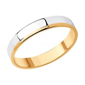 Обручальное кольцо из золочёного серебра 3 мм Diamant 93-111-01460-1 93-111-01460-1 фото