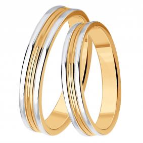 Обручальное кольцо 3,8 мм из золоченого серебра Diamant 93-111-02098-1 93-111-02098-1 фото