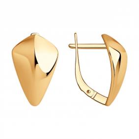 Серьги из золочёного серебра Diamant 93-120-00565-1 93-120-00565-1 фото