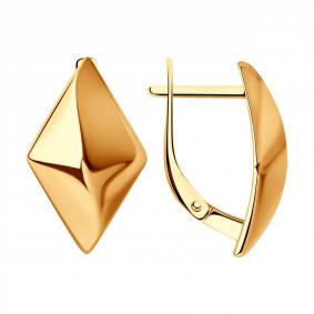 Серьги из золочёного серебра Diamant 93-120-00610-1 93-120-00610-1 фото