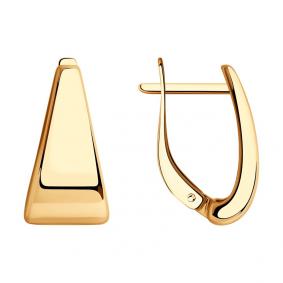 Серьги из золочёного серебра Diamant 93-120-00617-1 93-120-00617-1 фото