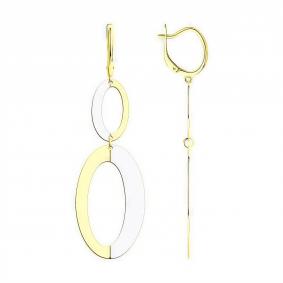 Серьги из лимонного серебра Diamant 93-121-01622-2 93-121-01622-2 фото