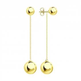 Серьги из лимонного серебра Diamant 93-122-01474-2 93-122-01474-2 фото