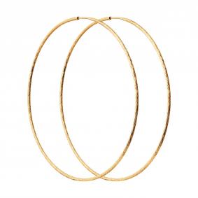 Серьги из золочёного серебра Diamant 93-124-01874-1 93-124-01874-1 фото