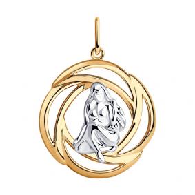 Подвеска из золоченого серебра Знак зодиака Дева Diamant 93-130-01290-1 93-130-01290-1 фото