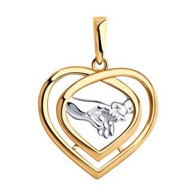 Подвеска из золочёного серебра Diamant 93-130-01907-1 93-130-01907-1 фото