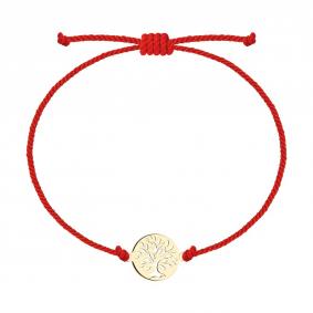 Текстильный шнурок с декоративным элементом символ Древо жизни из золоченого серебра Diamant 93-150-01678-1 93-150-01678-1 фото