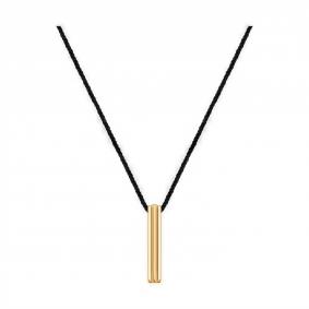 Текстильный шнурок-колье с декоративным элементом из золочёного серебра Diamant 93-170-01760-1 93-170-01760-1 фото