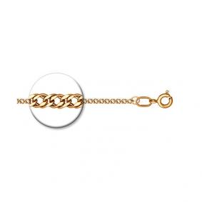 Цепь плетение Двойной Ромб из золочёного серебра Diamant 93-180-04030-1 93-180-04030-1 фото