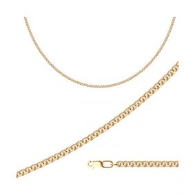 Цепь плетение Бисмарк из золочёного серебра Diamant 93-180-14050-1 93-180-14050-1 фото