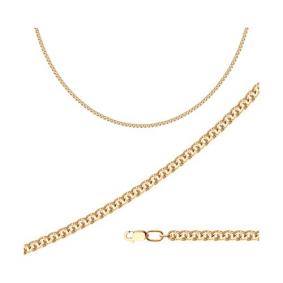 Цепь плетение Бисмарк из золочёного серебра Diamant 93-180-14060-1 93-180-14060-1 фото