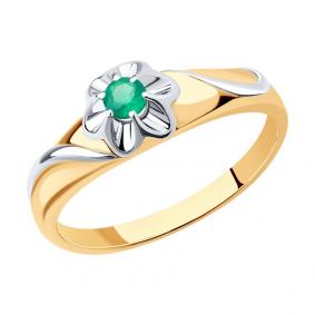 Кольцо из золочёного серебра Diamant 93-310-00982-2 с агатом 93-310-00982-2 фото