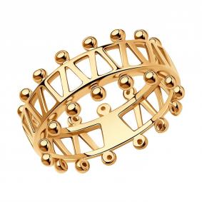 Кольцо из золочёного серебра SOKOLOV 93010837 93010837 фото